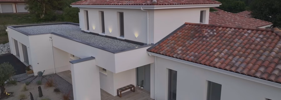 Maison contemporaine sur mesure construite par Landes Habitat dans les Landes (40)