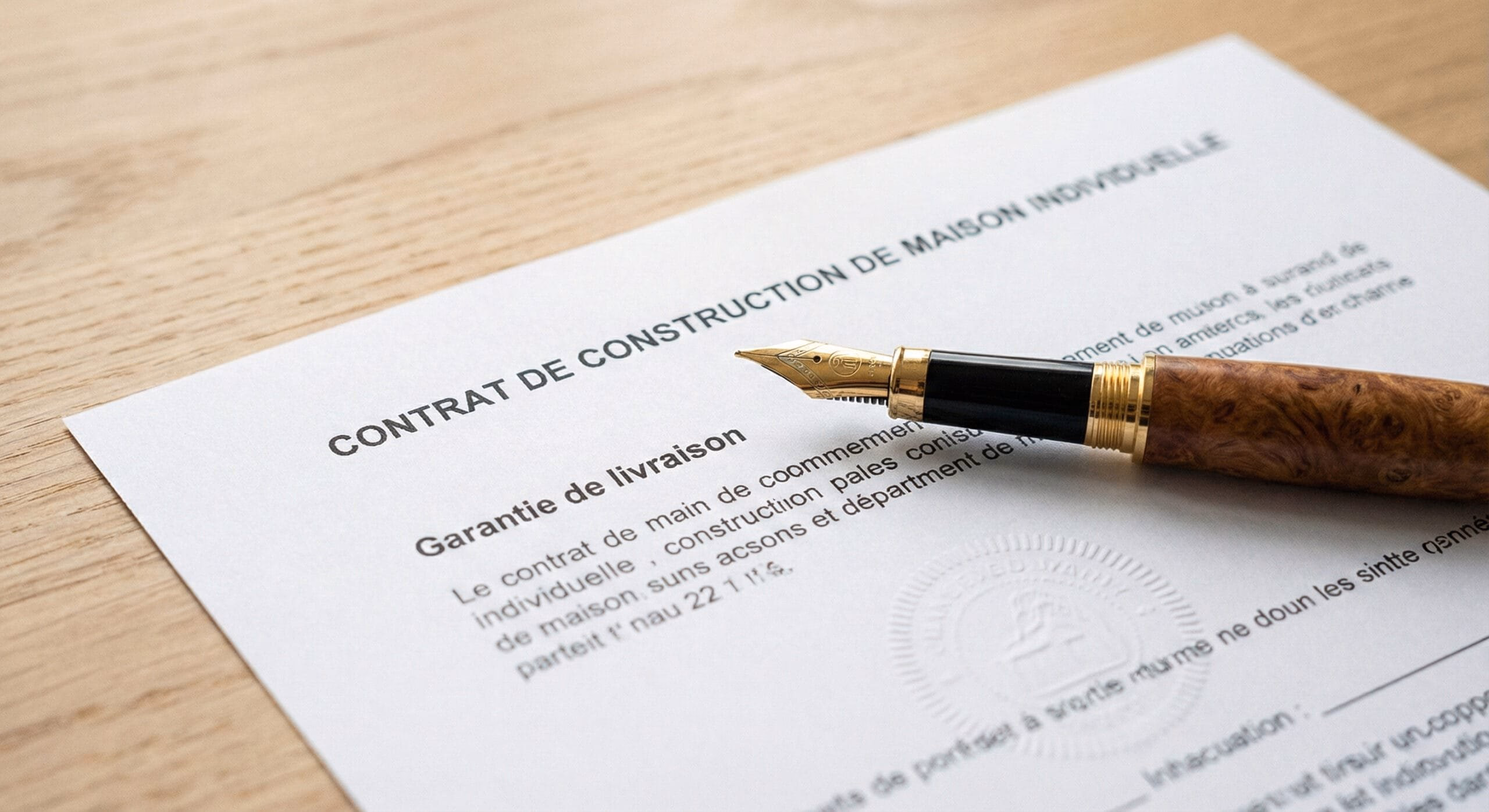 Contrat CCMI et garanties constructeur Document officiel illustrant la garantie de livraison smabtp pour CCMI