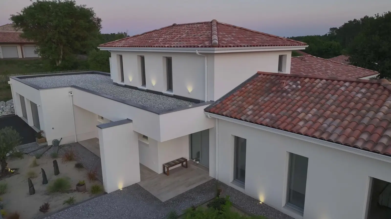 Chantier de construction de maison sur-mesure dans les Landes
