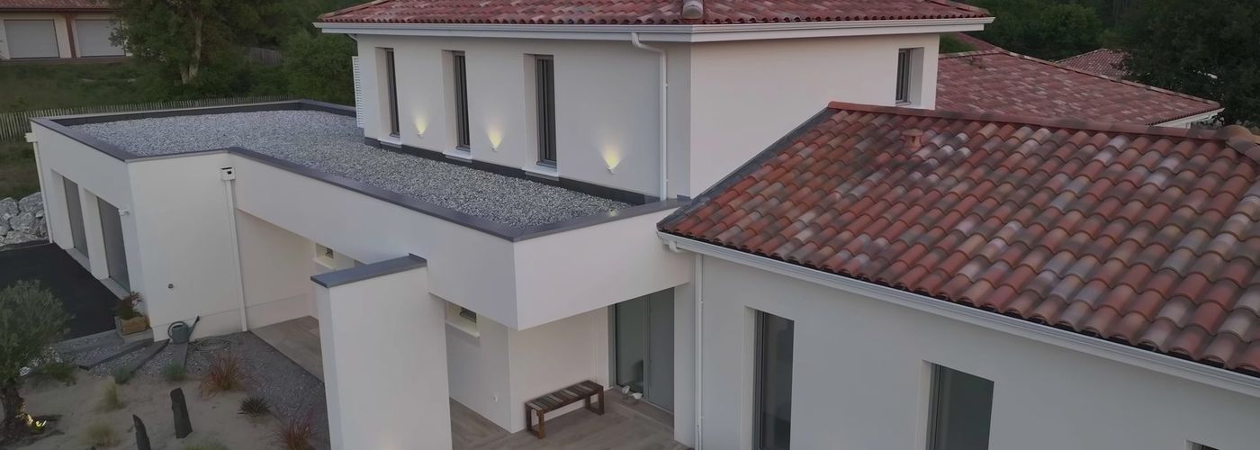 Maison contemporaine individuelle Landes Habitat