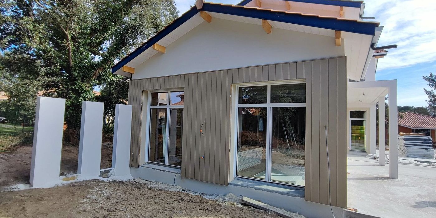 Chantier de construction à Messanges réalisé par Landes Habitat
