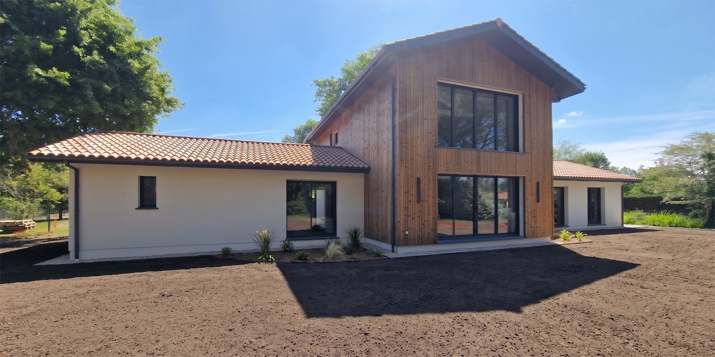 Maison neuve construite sous contrat CCMI par Landes Habitat dans les Landes