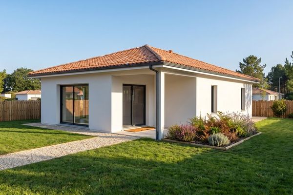 Maison contemporaine moderne de plain-pied - Gamme Airial Landes Habitat